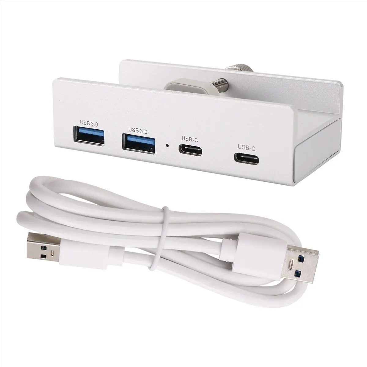 جديد! USB 3.0 Hub الألومنيوم كليب على TypeC Hub Desktop Splitter مع معدل نقل USB-C 5GBPs لأجهزة الكمبيوتر المحمولة #3