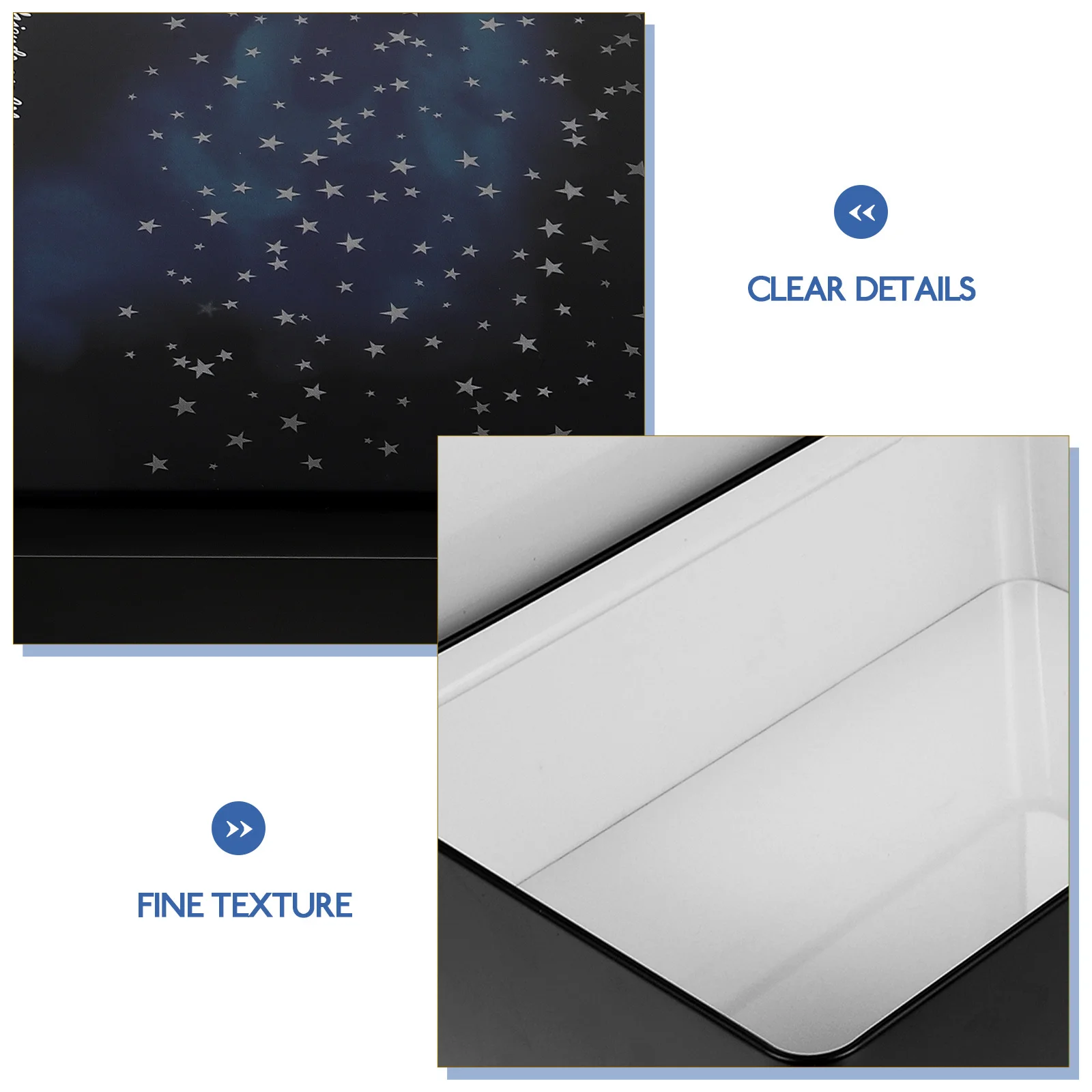 

Tinplate Storage Case Round Edges Smooth Surface Safe Touch Compact Size Gift Jewelry Box Desktop Organizer Tinplate Box