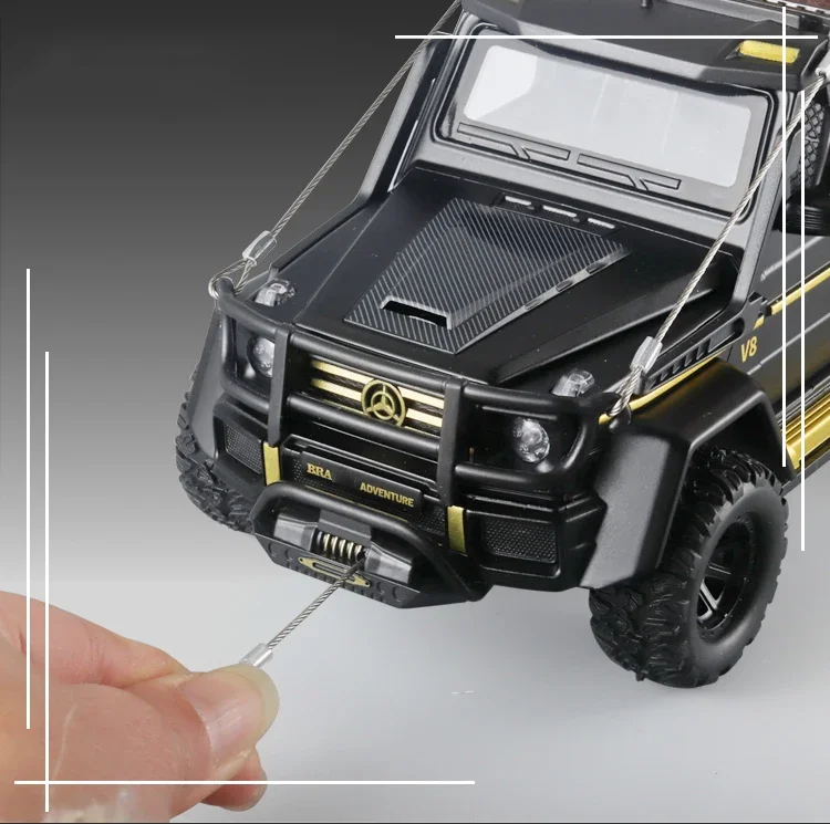 1:24 Benz G550 Adventure 4X4² Alloy Model Car Toy Diecasts Metal Casting Sound and Light Car Toys For Children Vehicle