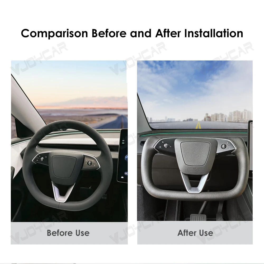 Modell YL Yoke-Lenkrad für Neues Model Y Juniper Beheizbares Yoke-Lenkrad für Tesla Personalisiertes Renn-Lederlenkrad Maßgefertigter Zubehörteil – Detail 18