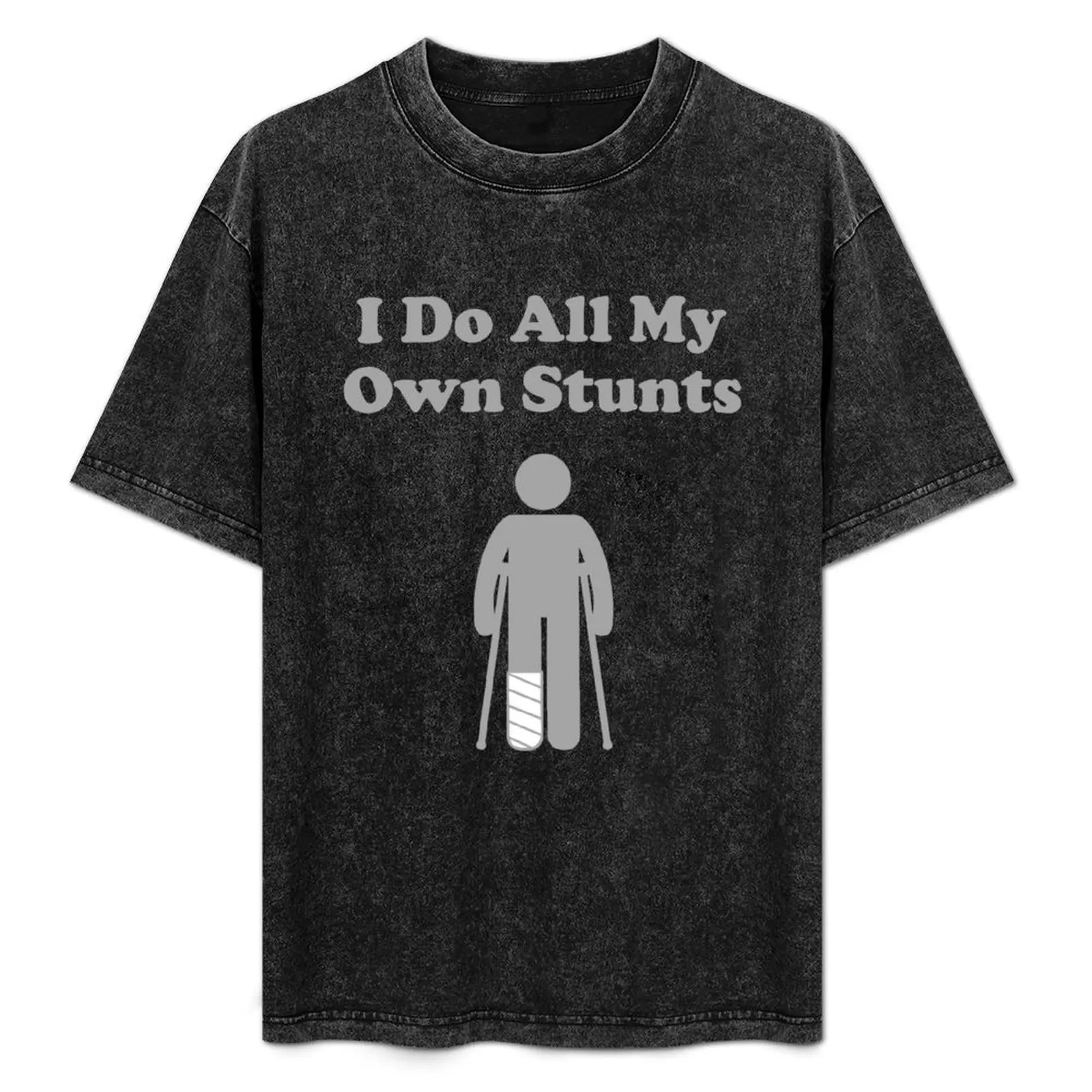 

I Do All My Own Stunts T-Shirt Plus Size Basic Short Sleeve Top