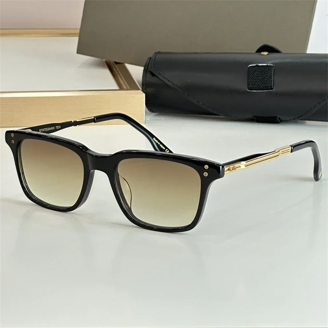 نظارات شمسية فاخرة عالية الجودة للرجال والنساء STATESMAN DTS181 نظارات مصممة من التيتانيوم UV400