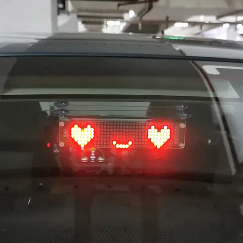 Universal LED Car Display with USB Light