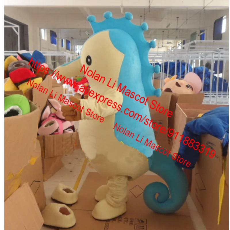 High Quality EVA Material Seahorse Mascot Costume Role-Playing Movie Props Cartoon Anime Advertising Game 506