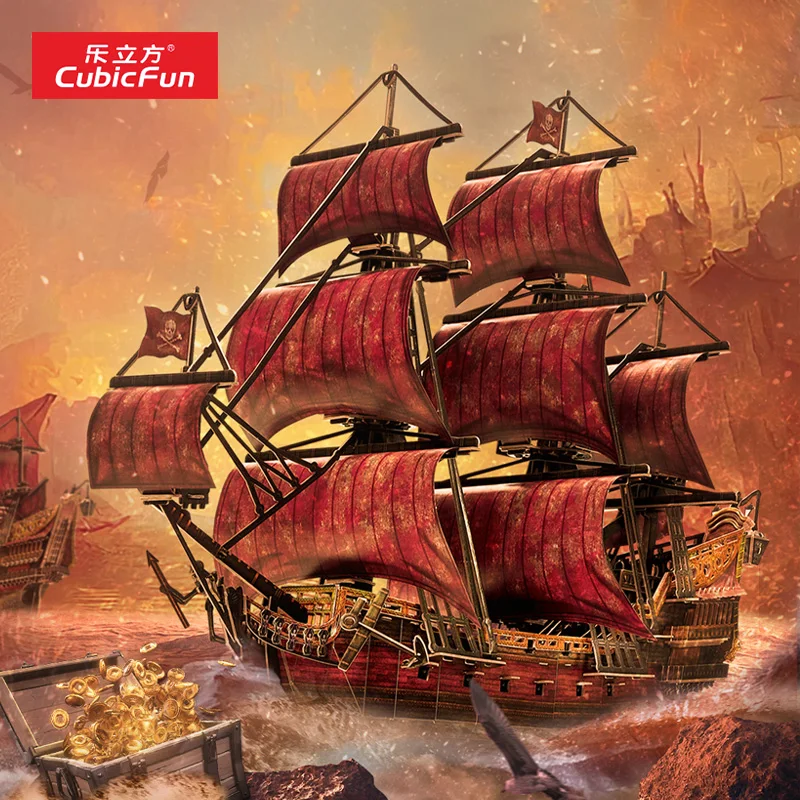 Cubicfun 3D Puzzle Paper Model DIY Ship Series