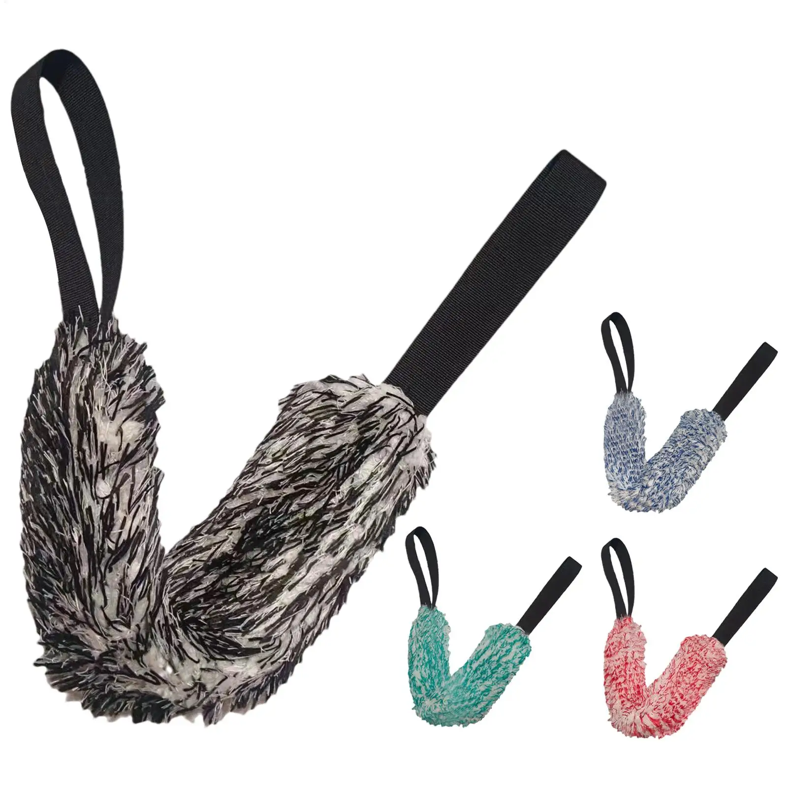Car Wash Towels Plush Car Drying Towel Ultra-Absorbent Wash Towel Portable Double-Sided Rim Cleaning Brush with Long Strap