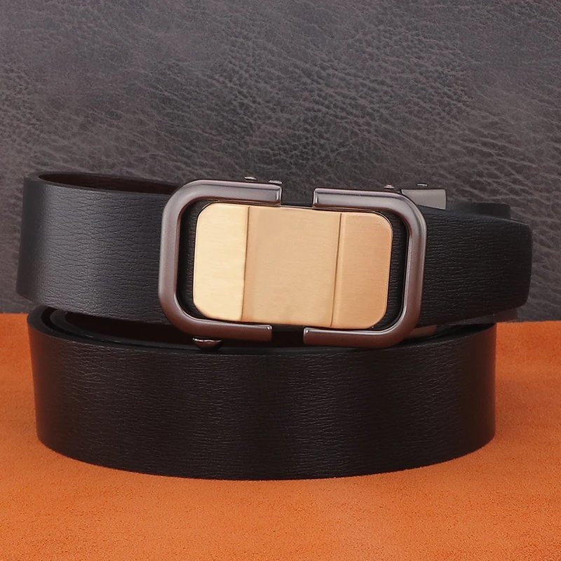 

genuine leather belts men high quality fashon no hole waist strap 3.4cm wide cowskin black