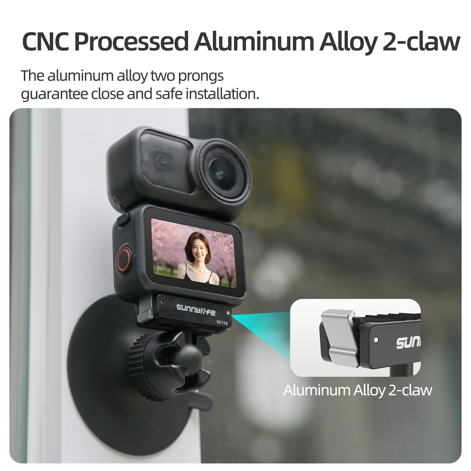 

Dual-Direction Magnetic Quick-Release Ball Head Suction Cup Mount Adapter for DJI Osmo Nano/Action 6