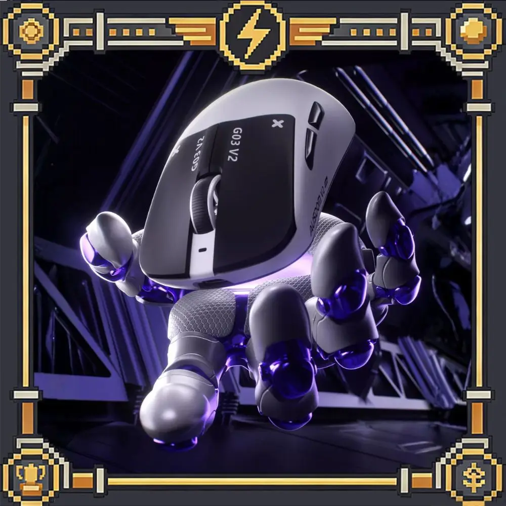 

AUSDOM G03V2 Pro/Ultra Mouse PAW3395 Two-mode Wireless Mouse Gaming PAM Omron Lightweight Computer Office Big Hand Gaming Mouse