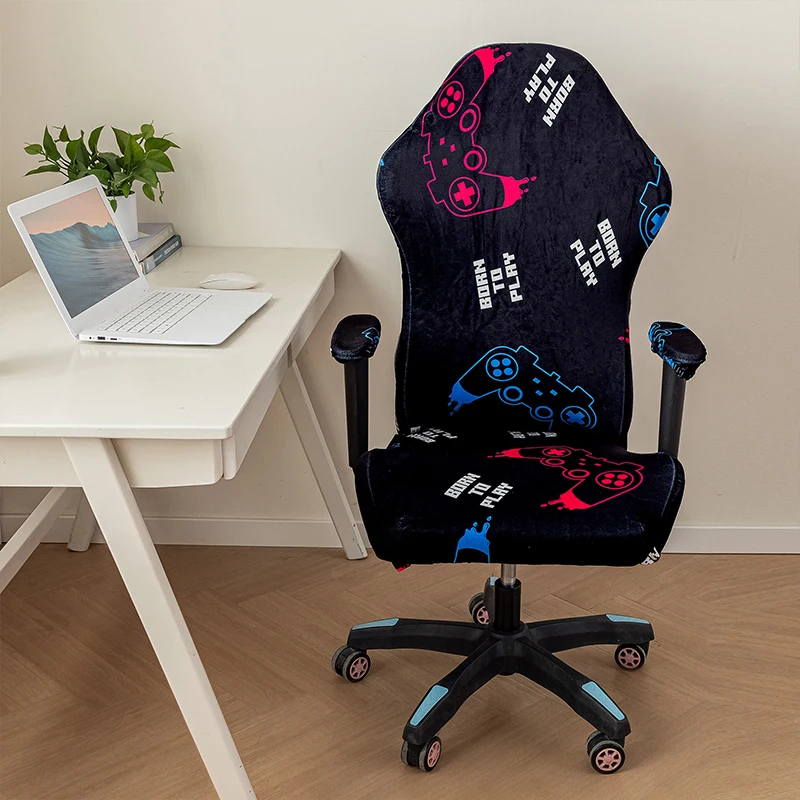 Büro Gaming Stuhl Abdeckung Elastische Sessel Schonbezug Computer Sitz Abdeckung Rotierenden Lift Universal Soft Protector Sitz Splicover