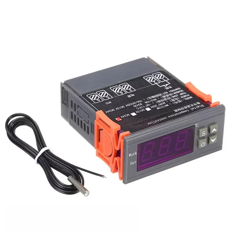 MH-1210W ultra-wide voltage microcomputer intelligent digital display thermostat, working voltage range AC90V~ 250V