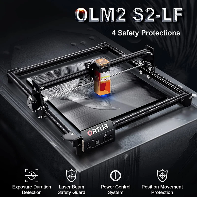 Ortur Laser Master 2S2 For Beginner OLM2 Upgrade 10W Output Laser Engraver Cutter Diy Table CNC Wood Engraving Cutting Machine