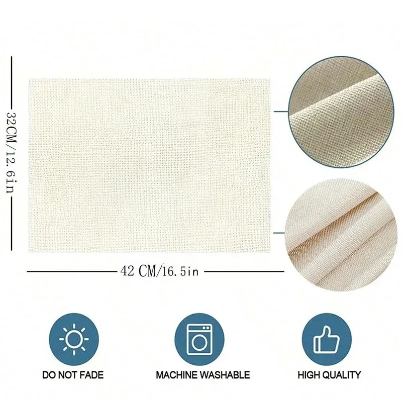 Van Gogh Art Style Placemat, Bowl Pad for Kitchen & Bar, Non-Slip Heat-Resistant High-Quality Linen Dining Table Mat - view 4