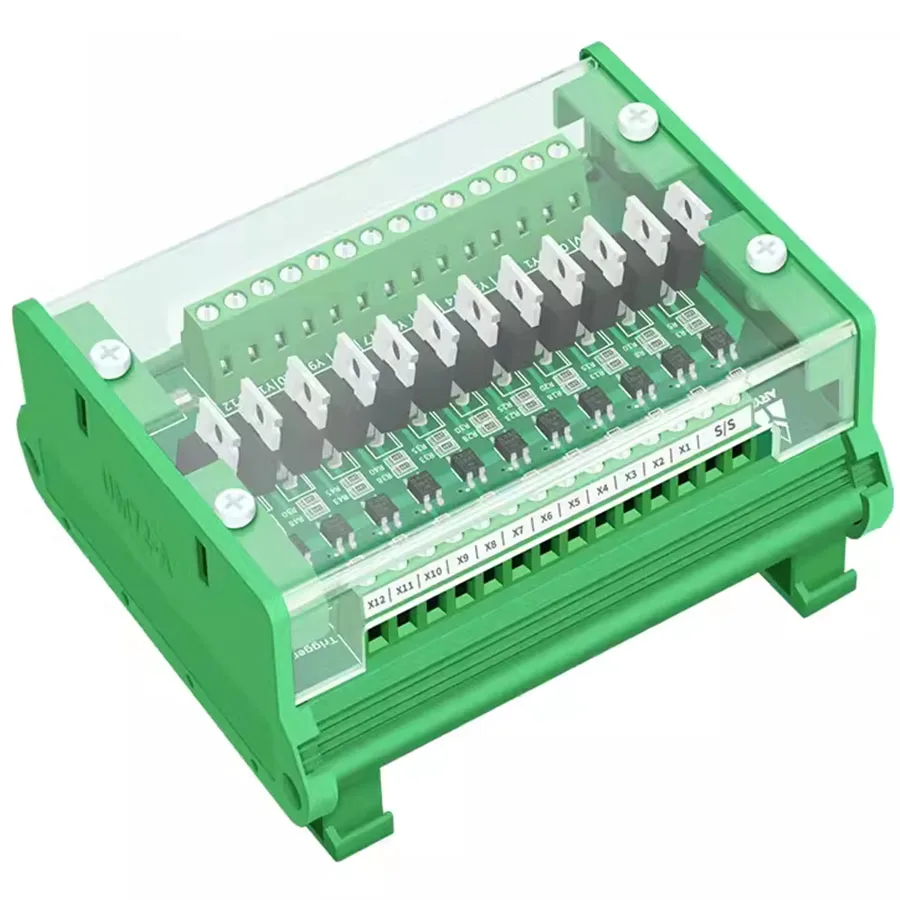 PLC DC amplification board solid-state relay module optocoupler isolation MOS transistor output 24V