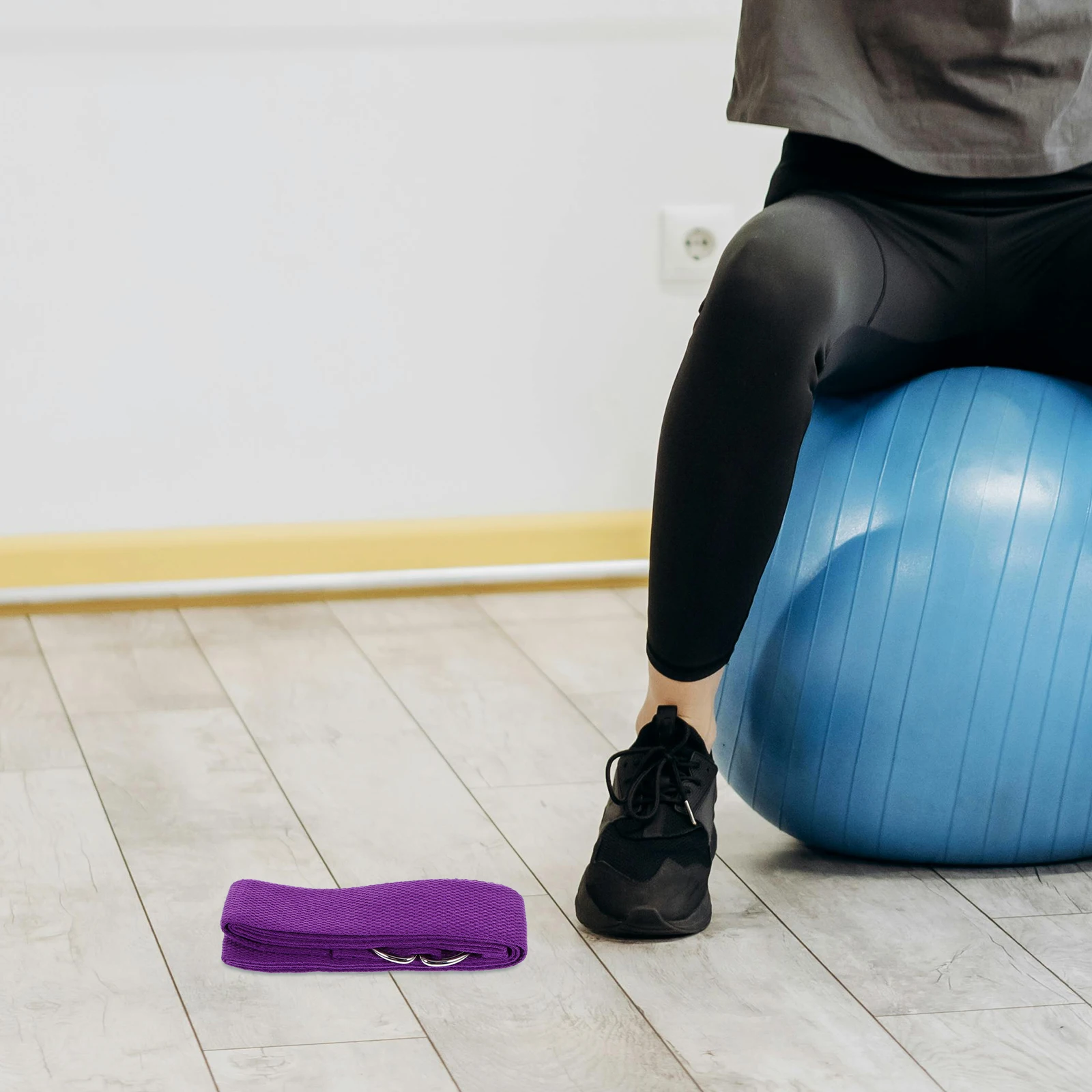 3 قطع من أحزمة اليوغا متعددة الأغراض، حزام تمارين قابل للتعديل، حامل حصيرة، ملحق تمارين للتمدد والمقاومة