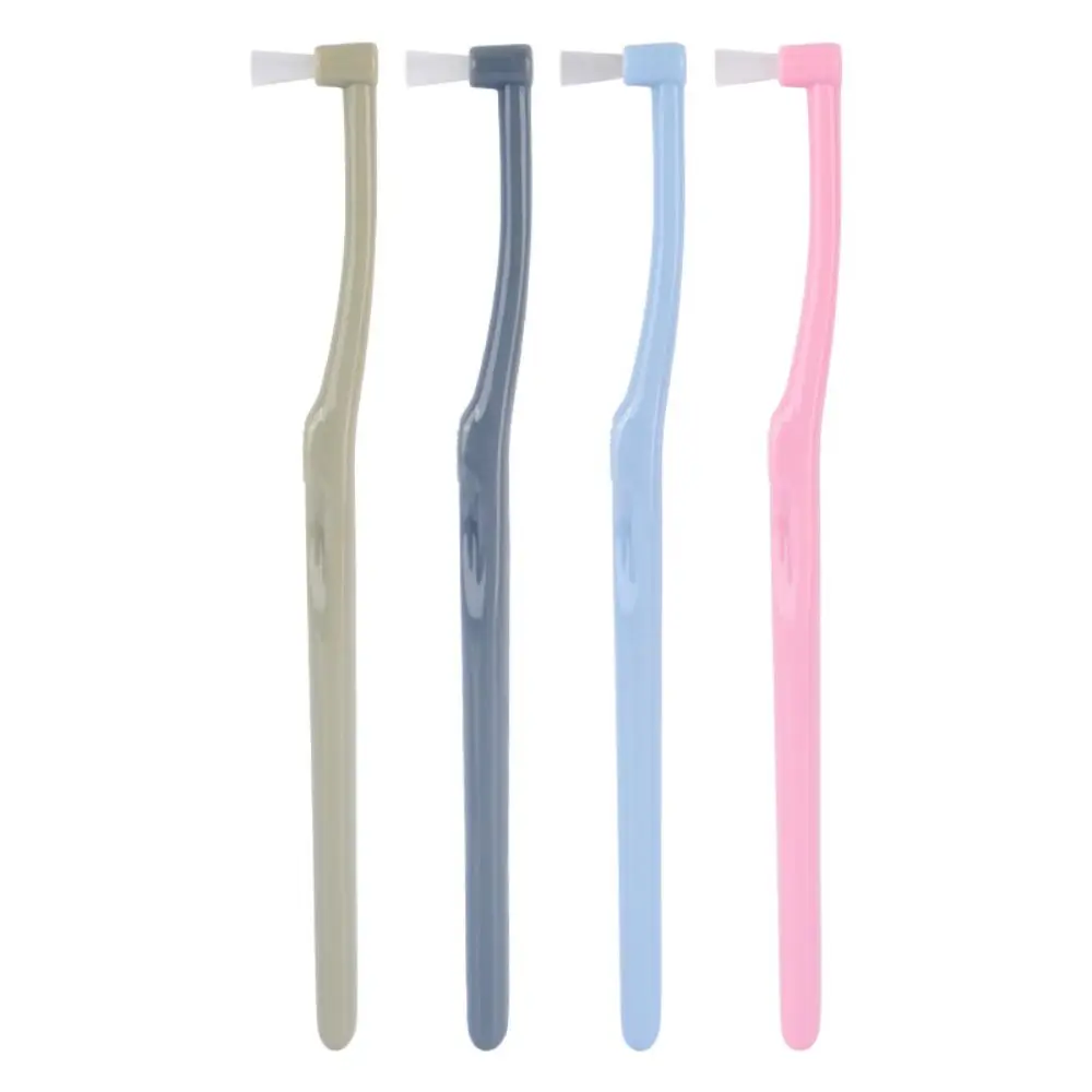 Interdental Tooth Brush Orthodontic Teeth Braces Cleaning Head Flat Single Brush Pointed Toothbrush Dental Stain Toothbrush