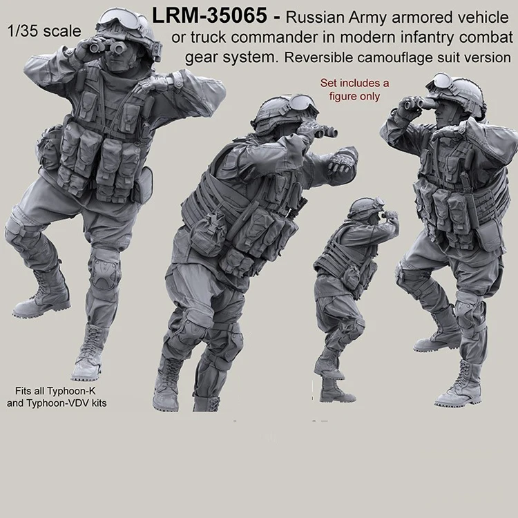 1/35 Resin Model figure GK Soldier, Russian Army, Modern military theme, Unassembled and unpainted kit