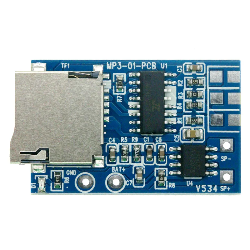 2W Mixed Mono TF Card MP3 Player Decoder Board Amplifier Module 3.7V/5V Power Support MP3 FM Radio USB Audio Mode image 5