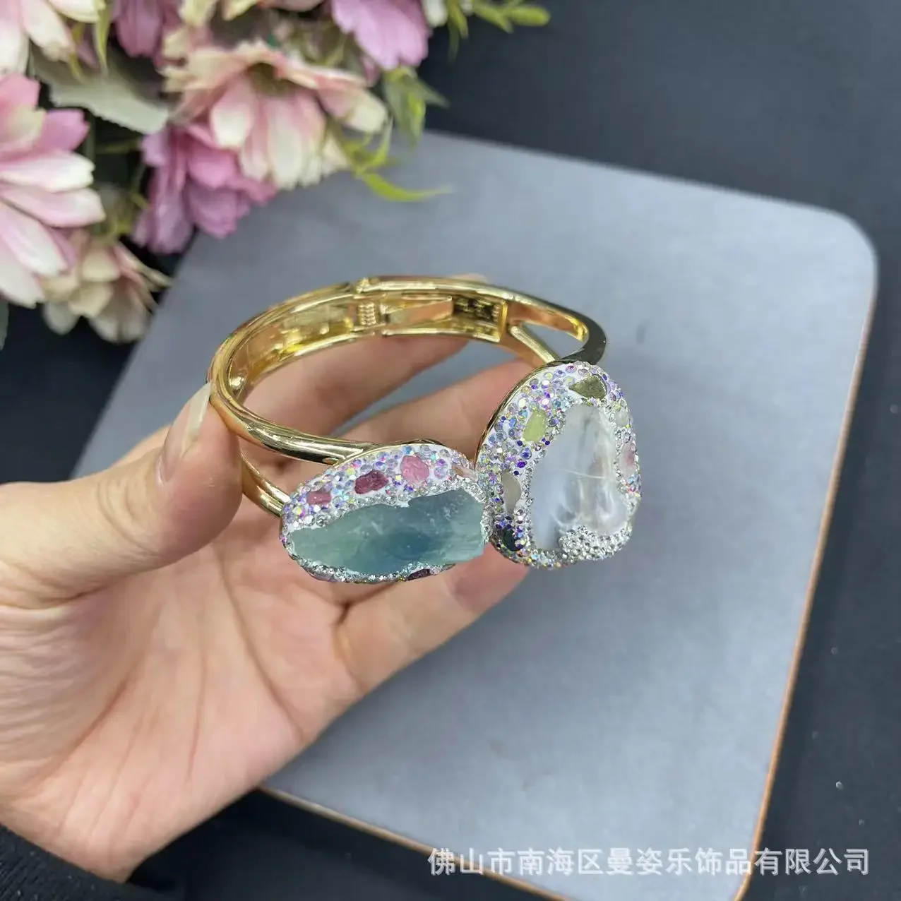 New natural colored orb stone jewelry baroque pearl bracelet e-commerce natural stone popular jewelry wholesale