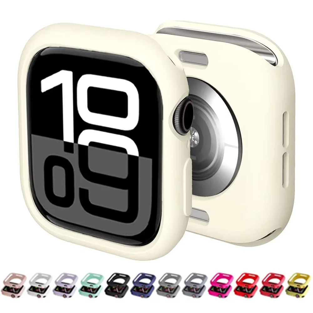 Silikon-Süßigkeitshülle für Apple Watch Serie 11 10 42 mm 46 mm, Abdeckungsschutzhülle für iWatch Serie 9 8 Ultra3 2 49 mm, Zubehör