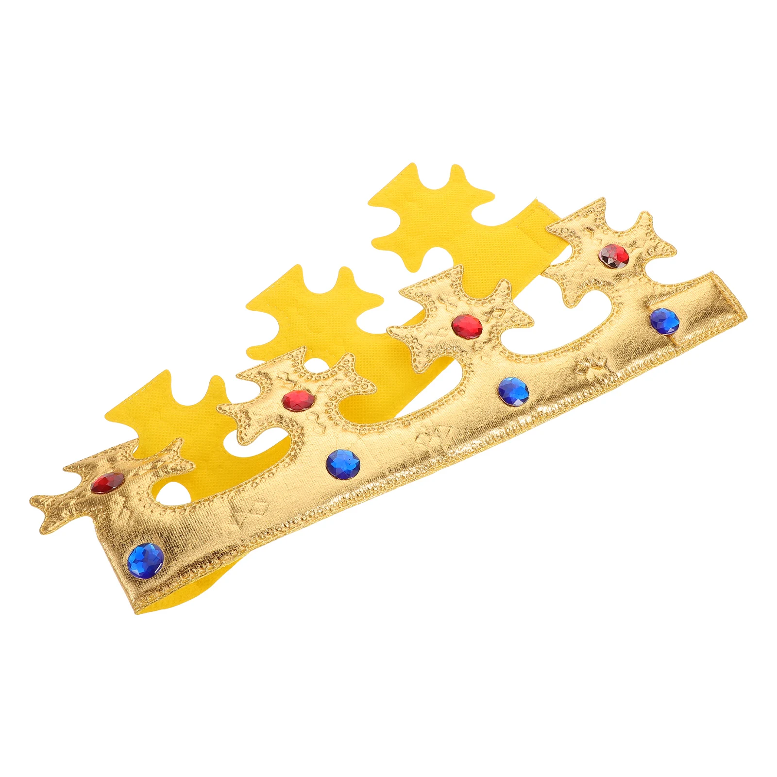 

Crown Headband Kings Non-woven Fabric Elegant Design Comfortable Wear Versatile Use Masquerade Performance Party Halloween