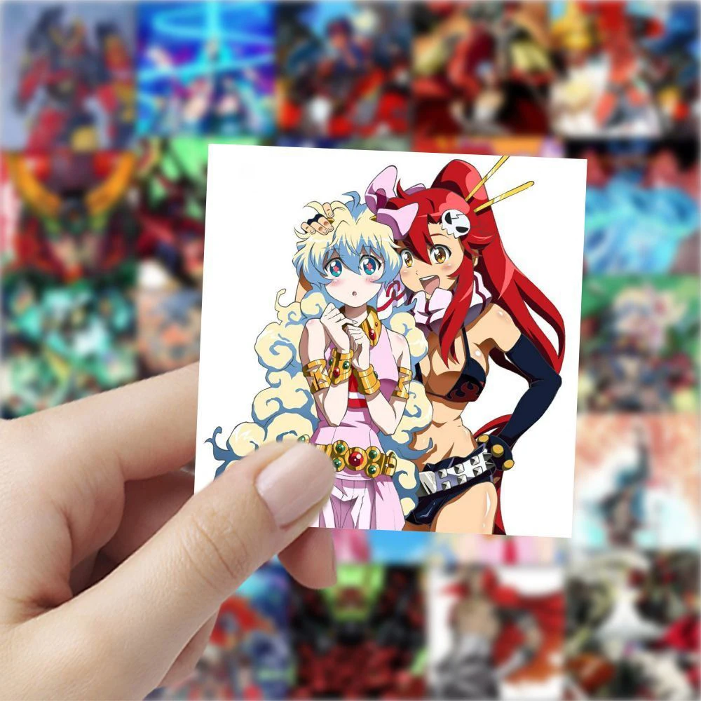 10/30/59pcs Tengen Toppa Gurren Lagann Stickers Nia Simon Anime Sticker Laptop Suitcase Luggage Phone Girls Yoko Cartoon Decals