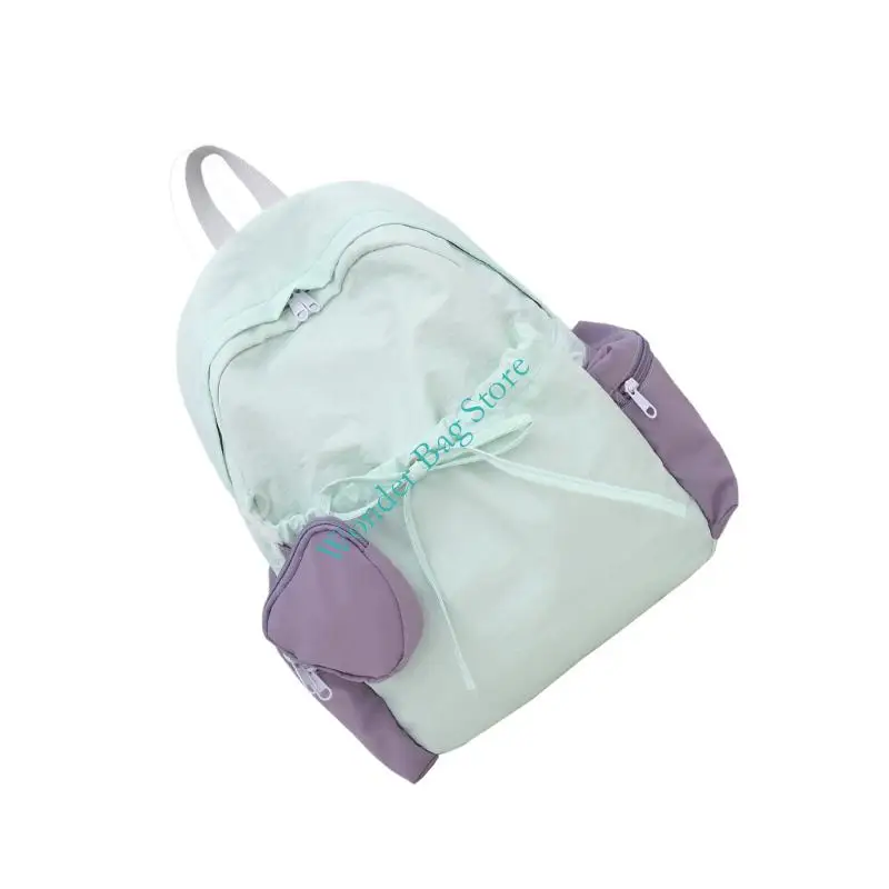 H3CB Ransel Sekolah Tas Buku Sekolah Perguruan Tinggi Ringan Ransel Laptop Ransel Kasual Travel Tas Daypack Rapi Uniseks