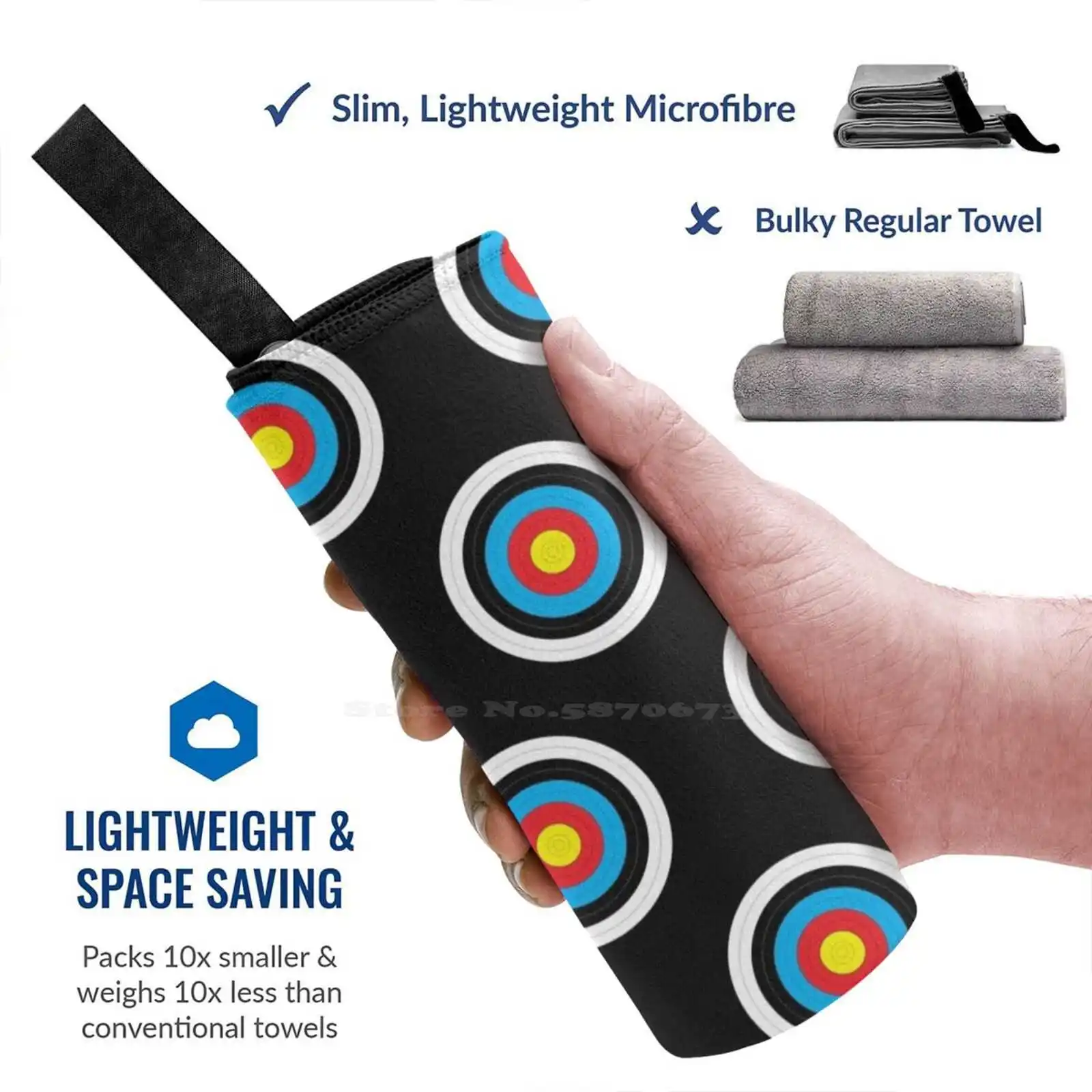 Walking Target Soft Towel Quick Dry Beach Towel Robin Hood Cool Retro Hunting Target Shooting Bow And Arrow Hunter Sport