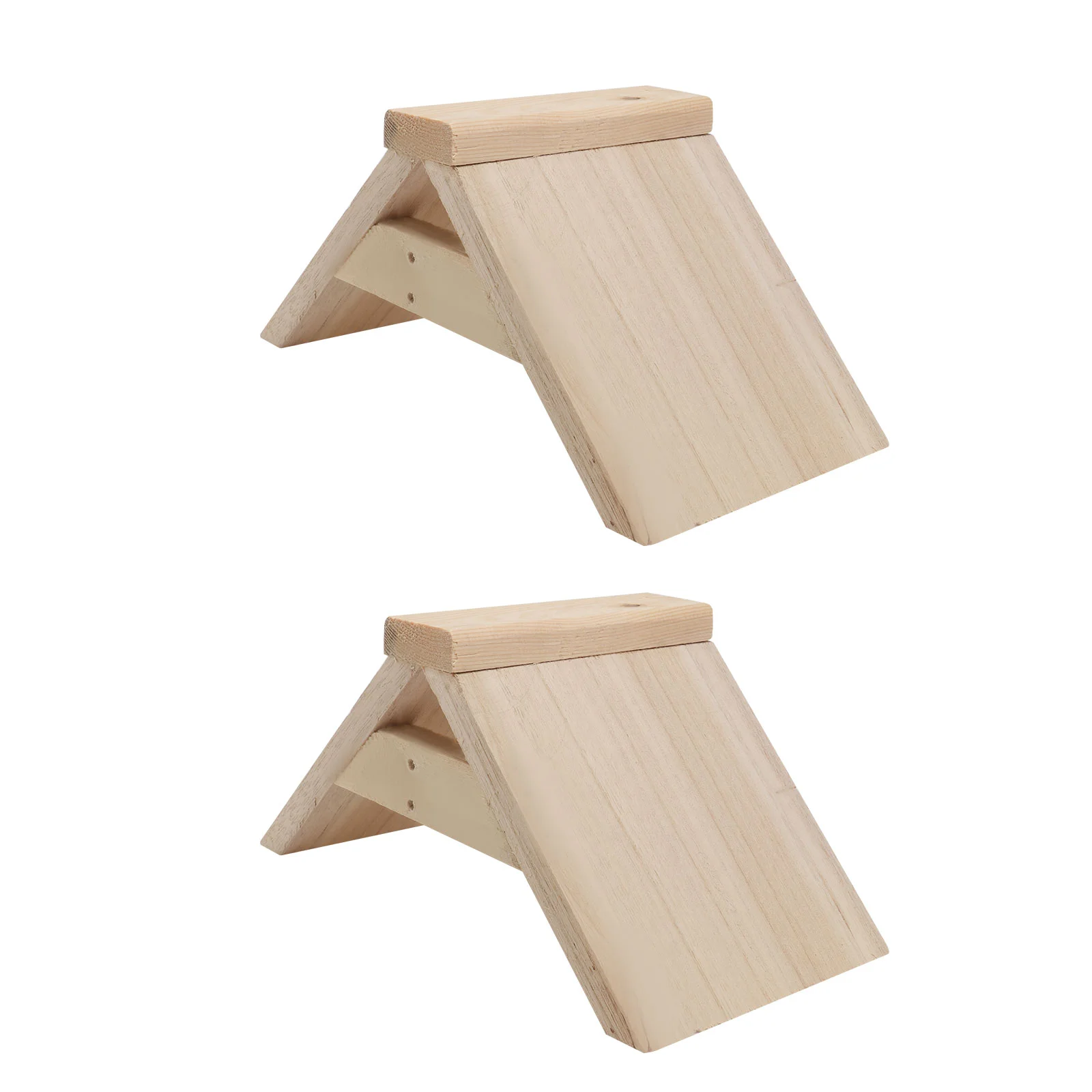 

2 Pcs Pigeon Rest Stand Happy Bird Perch Simple Wooden Adventuring Durable Dove Perches