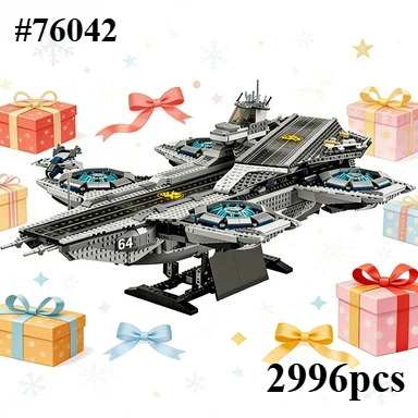 

In Stock Warship Shield Helicarrier Military Aircraft Carrier Model Building Blocks Assembly Toys Compatible For Children Gifts