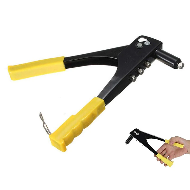 Stainless Steel Manual Double Handle Rivet Gun Rivet Gun Pull Willow Gun Metal Woodworking Hand Tools Repair Kit