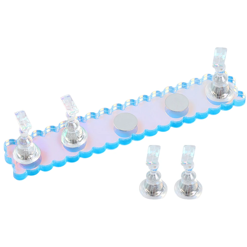 

1 Set Practice Holder Manicure Display Rack Holder Lightweight Space-Saving Reusable Manicure Tool Training Nail