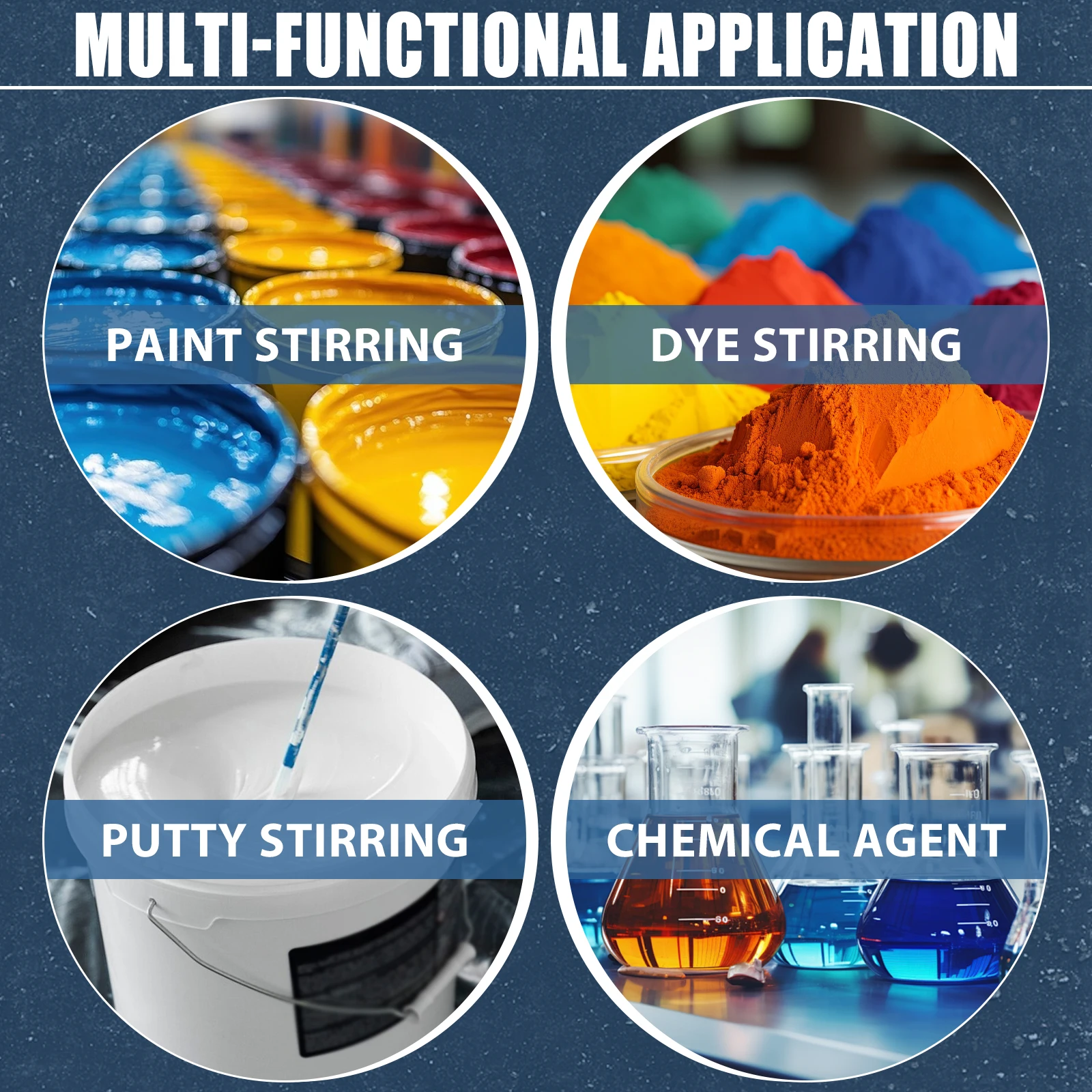 

Миксер для краски на 265 галлонов с пневматическим приводом и складным пропеллером, для смешивания покрытий, клея, цемента, адгезивов и смол