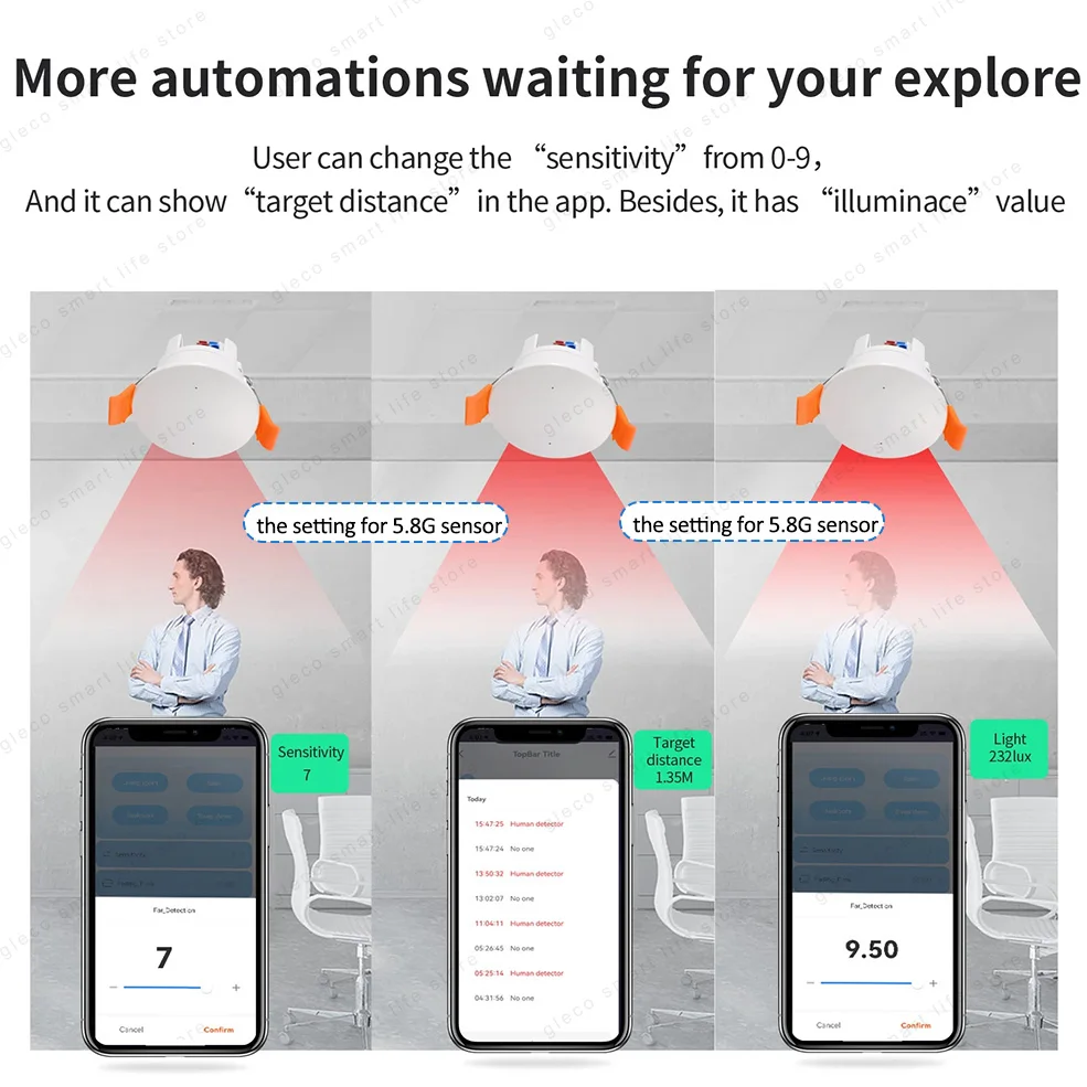 Zigbee-インテリジェントな人間の圧力センサー,Pirレーダー検出器,輝度距離検出,Tuyaスマートライフ,ホームオートメーション,wifi