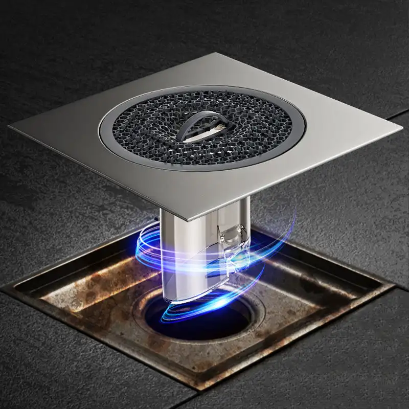 Anti Odor Floor Drain Strainer Deodorization Floor Drain Cover 304 Stainless Steel for Bathroom Toilet Balcony Anti Water Return