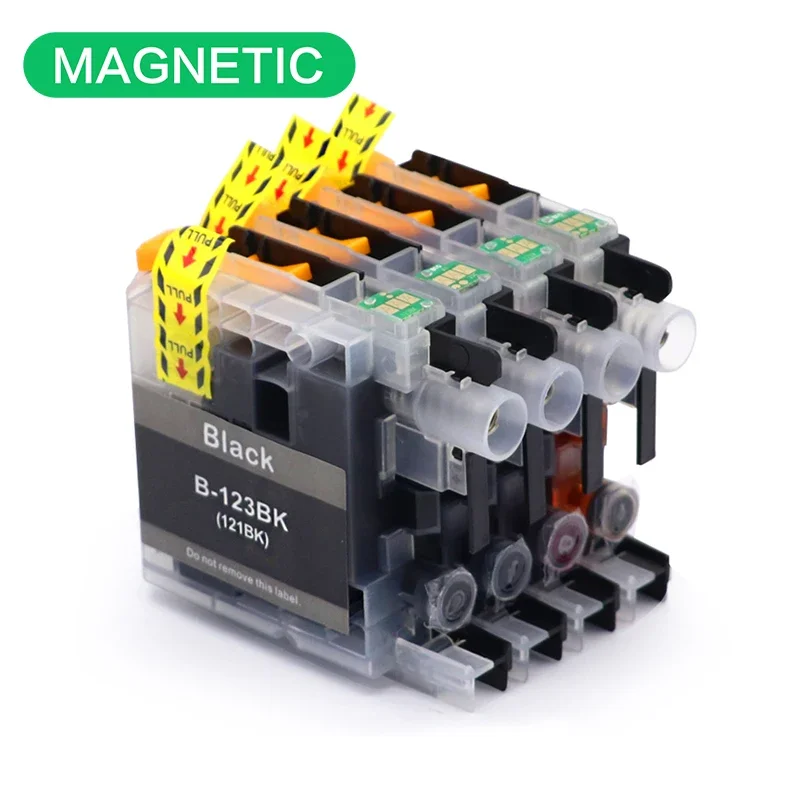 Printer Cartridge LC123 Magnetic LC123 Compatible Ink Cartridges for Brother LC123 mfc-J4510DW MFC-J4610DW MFC-J4410DW J4710DW