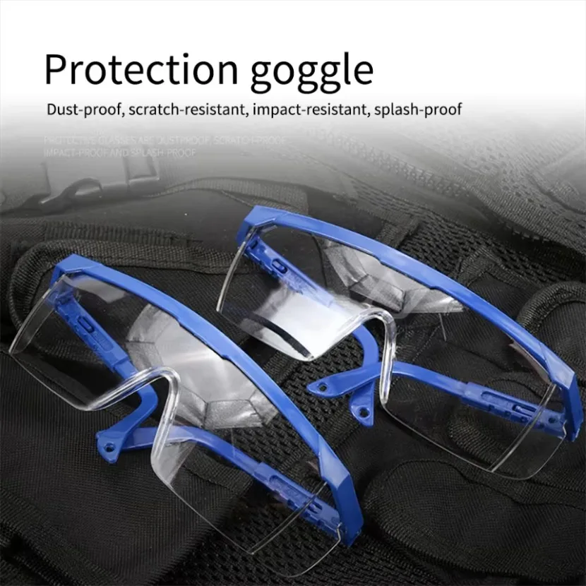 New Work Safety Eye Protecting Goggles Protection Anti-Splash Wind Dust Proof Glasses Motocross Cycling Glasses Goggles 1pcs