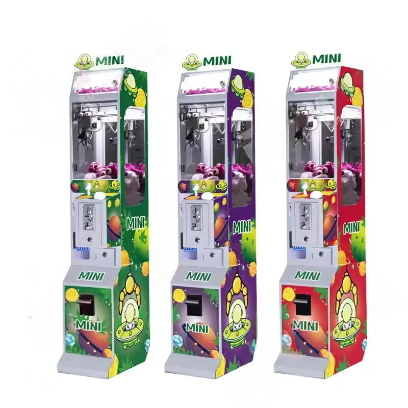 Coin Operated Arcade Mini Claw Machine Plush Crane Machines Toy Crane Vending Machine for Small Snacks 1-Year Warranty