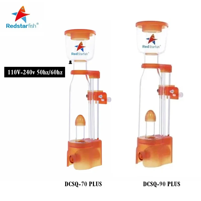 DC24V Red Starfish Skimmer DC-SQ Series Seawater Tank Mini Micro Tank Small Protein Skimmer Nitrifier Mute 70-200L Aquarium