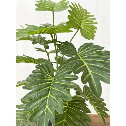 Nettenevime Artificial Tree Living Room Plant Syngonium 70 cm 18 Leaf Anthracite In Pots