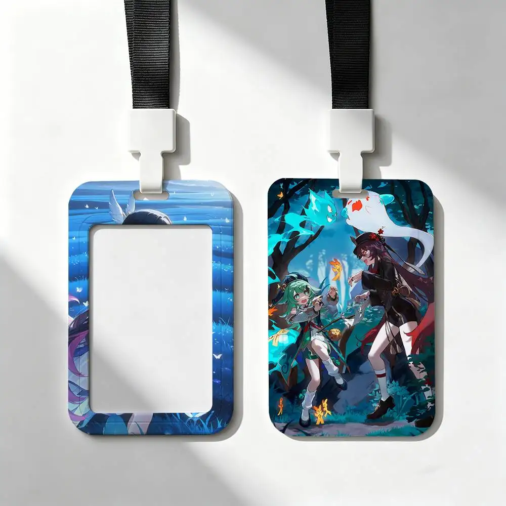 Genshin Impact Trendy Luxury ID Card Holder Lanyard Gift Men And Women For Gift Daily Life