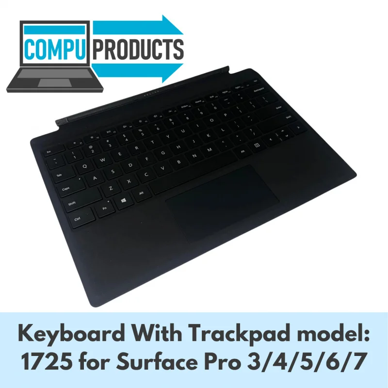 for Microsoft Keyboard With Trackpad Black 1725 Surface Pro 3/4/5/6/7