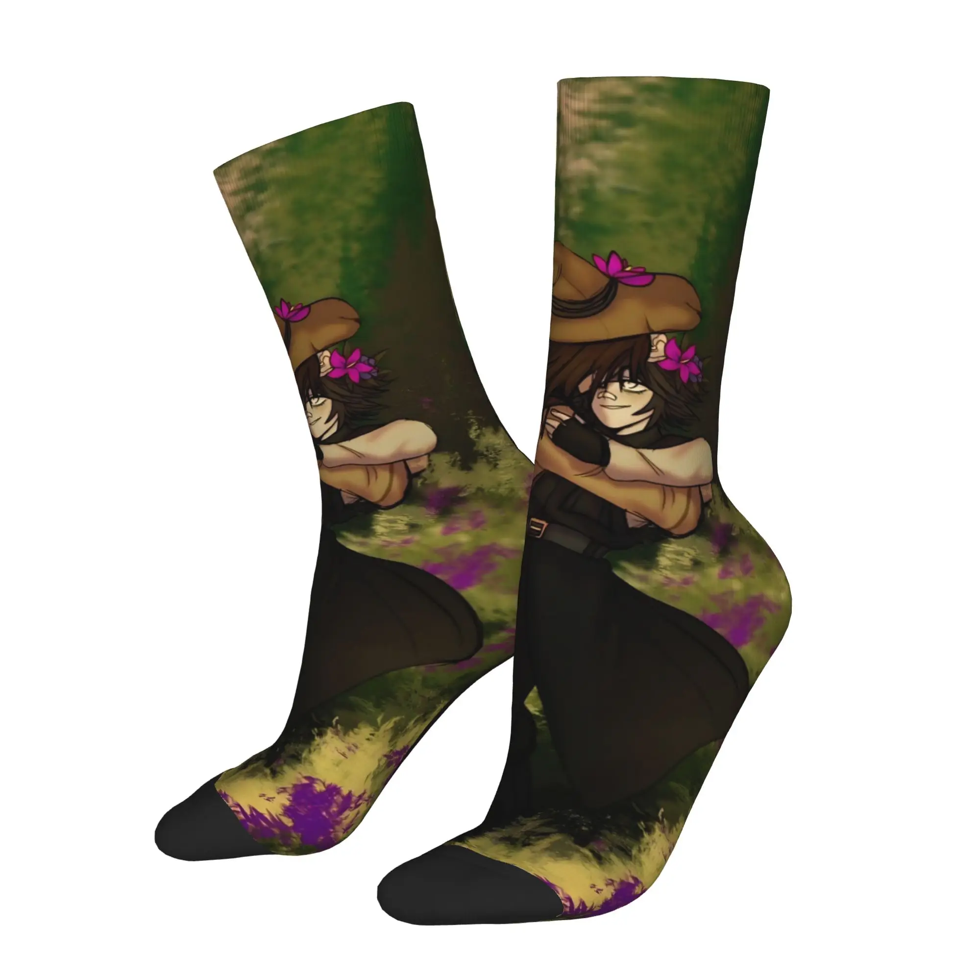 Winter Warm Casual Women Men Azuretime Anime Azure Two Time Socks  Non-slip Football Socks