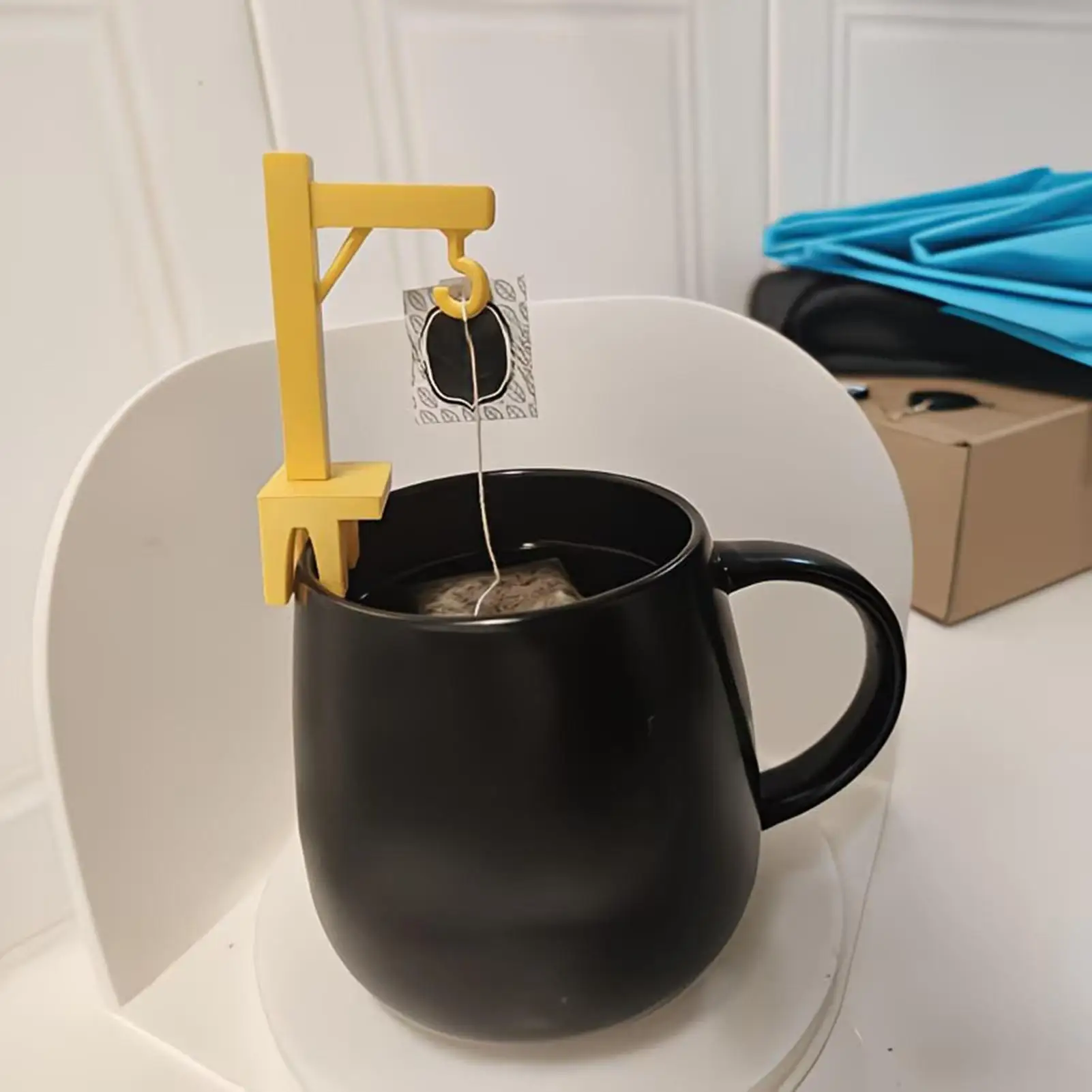 1PC Tea Bag Holder Clip Cute Portable Funny Rack Stand Tea Bag Stand Clip for Desk Table Home Tea Bag Holder Gadget tools