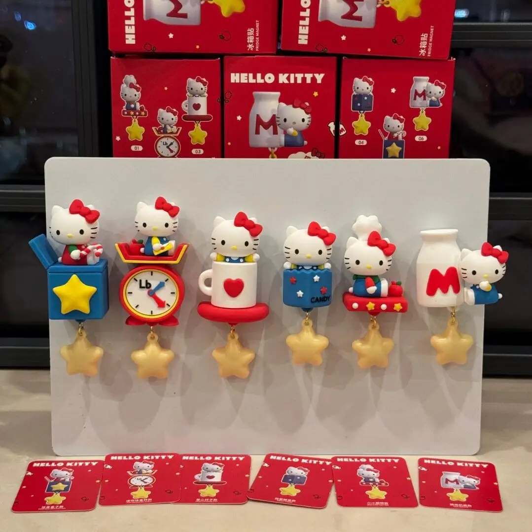 Adorable Hello Kitty Glowing Fridge Magnet Star Shaped Magnetic Luminous Ornament Home Restaurant Wall Decoration Sweet Gift view 3