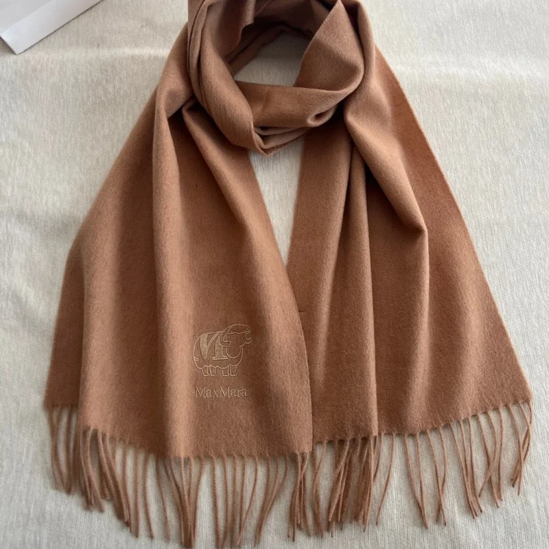 2024 winter new cashmere scarf women\'s 100% cashmere versatile long warm thick shawl scarf