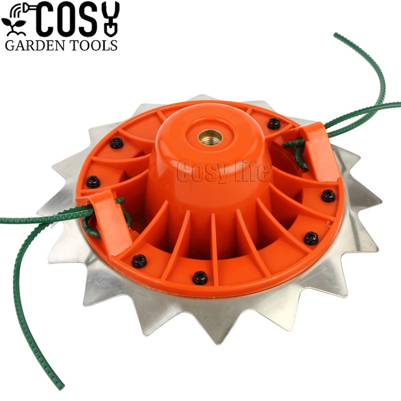 

Лезвие для кустореза из нержавеющей стали, Головка триммера двойного назначения для садового триммера, головка для газонокосилки, линейный инструмент