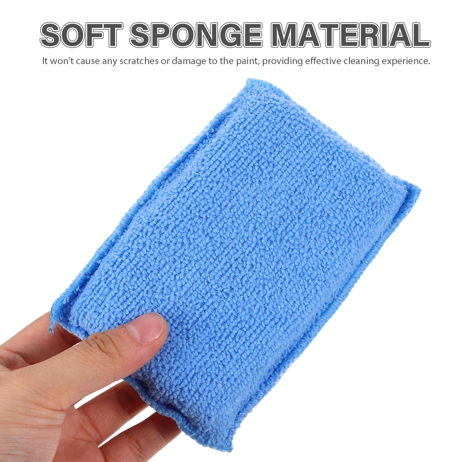 

4pcs Cleaning For Car Scrub Pad Wash Kitchen Sponge Block Home Washing Vehicle Scrubber Auto Cleaning Window Wash Sponge