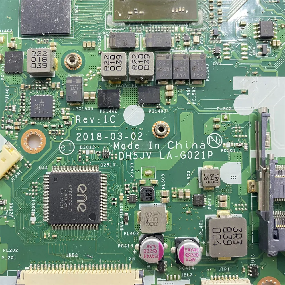 Материнская плата DH5JV LA-G021P для Acer Nitro 5 AN515-42 A515-41, материнская плата для ноутбука с процессором R3-2200 R5-2500 R7-2700 RX 560X/530 GPU