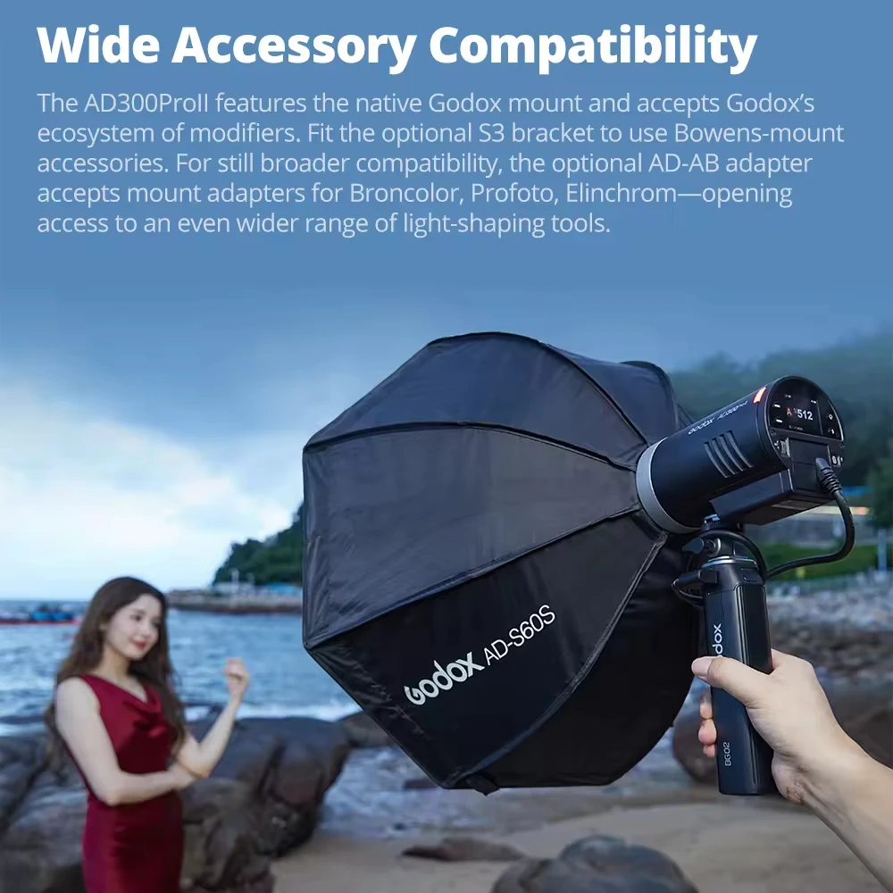 Godox AD300 ProII แฟลชสตูดิโอ  - Studio Strobe Hss Ttl บทวิจารณ์และราคา